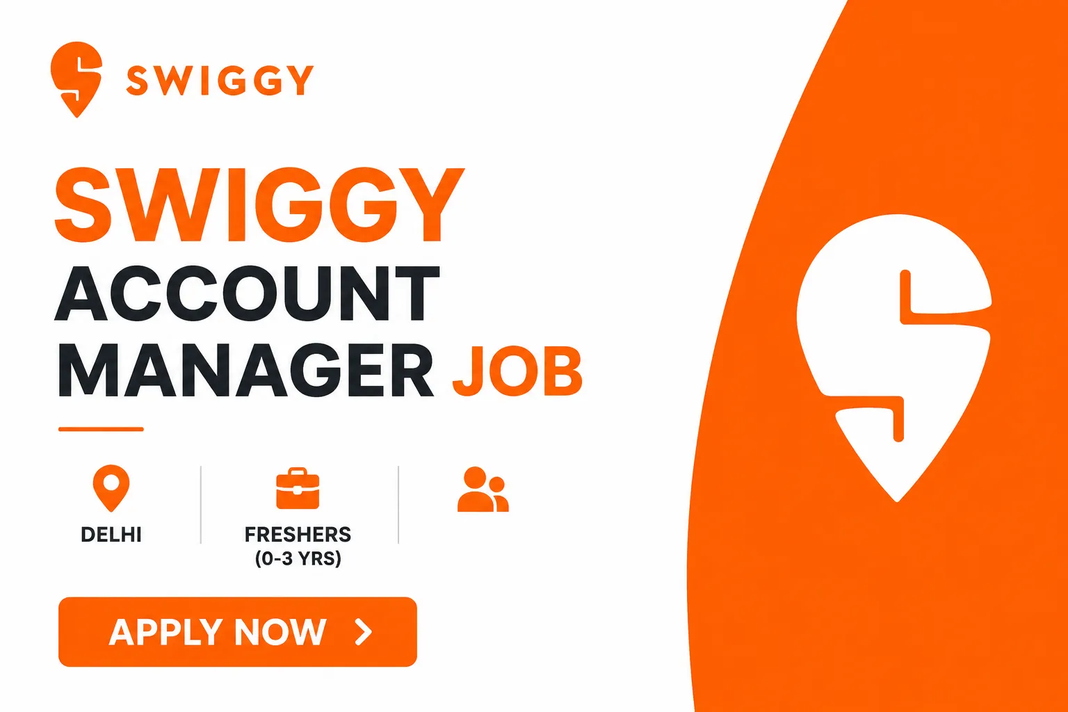 Swiggy Account Manager Job