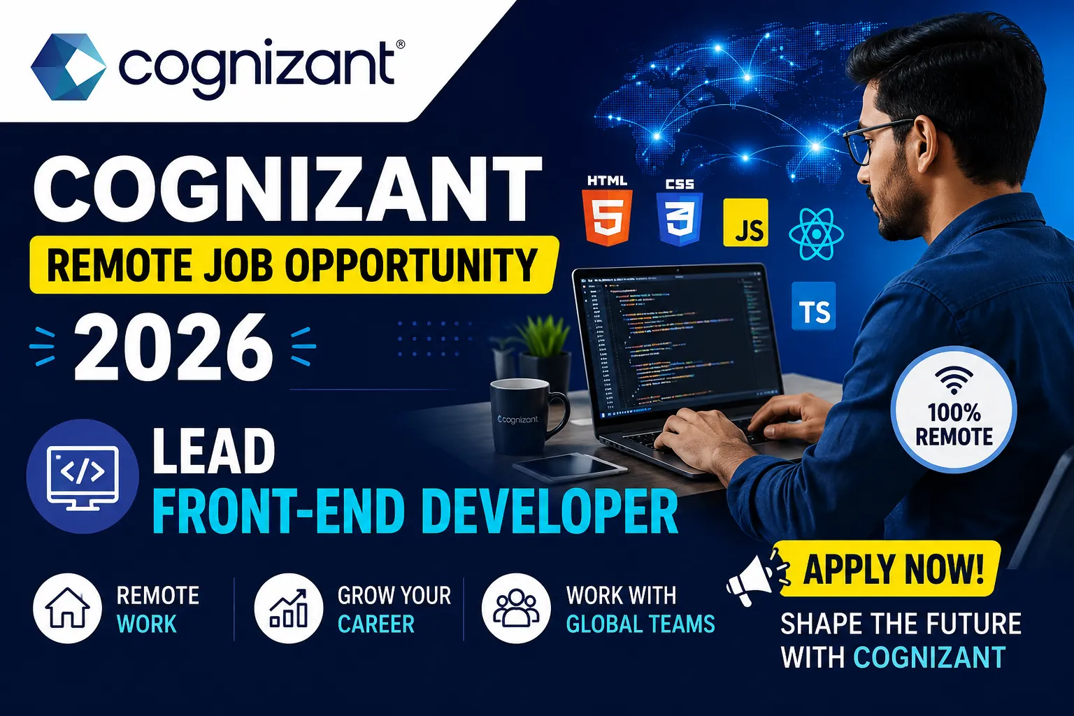 Cognizant Remote Job Opportunity | Lead Front-End Developer