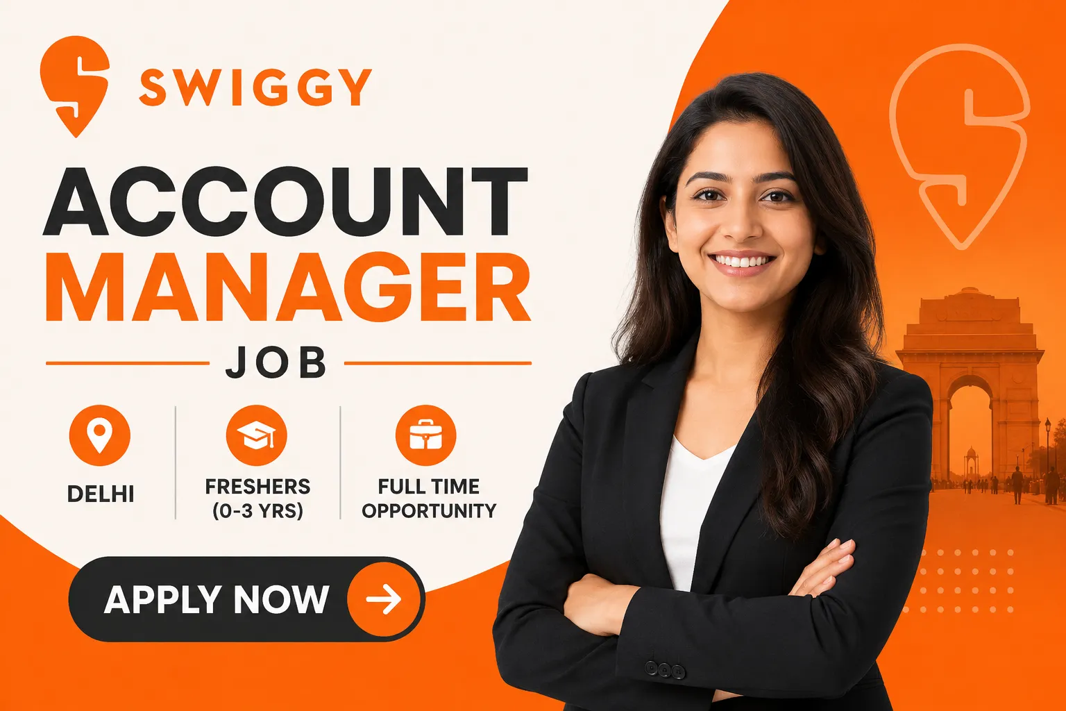 Swiggy Account Manager Job | Delhi | Freshers (0-3 yrs) | Apply Now
