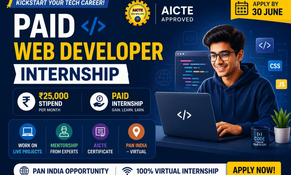 Paid Web Developer Internship
