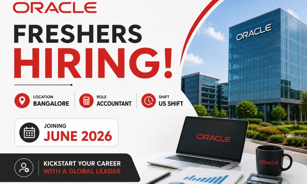 Oracle Freshers Hiring in Bangalore