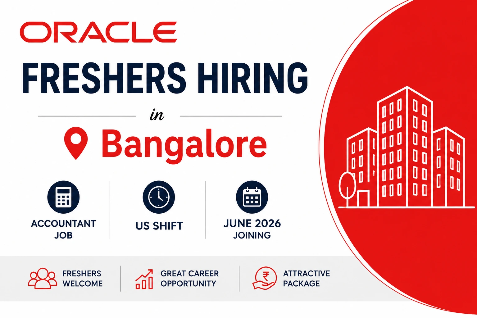 Oracle Freshers Hiring in Bangalore
