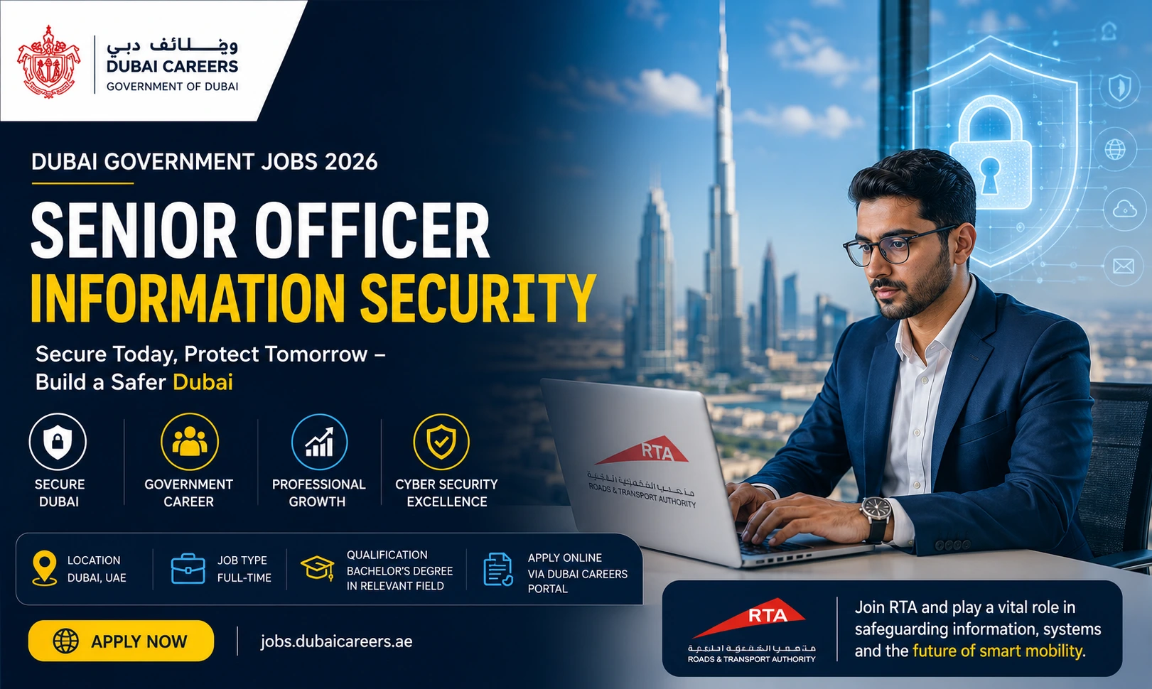 Dubai Careers 2026 | Senior Officer – Information Security
