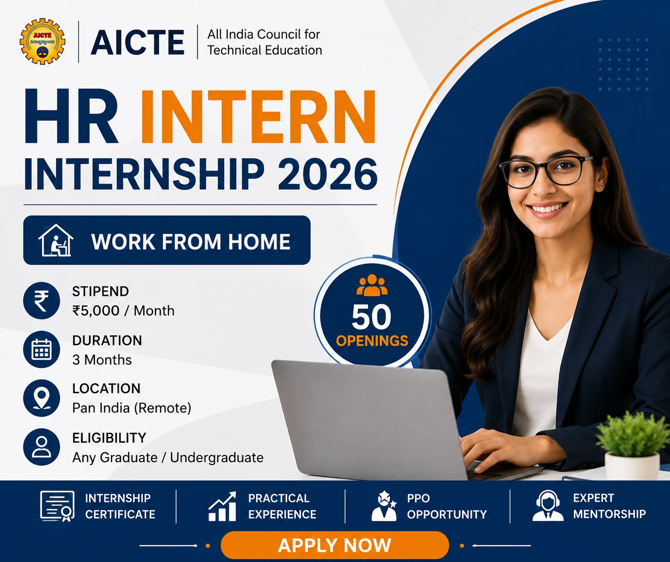 AICTE HR Internship 2026 for Freshers | Apply Now