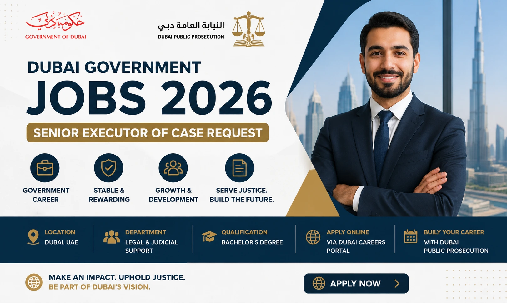 Dubai Government Recruitment 2026 | Legal Support Jobs