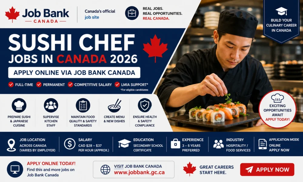 Canada Sushi Chef Jobs 2026