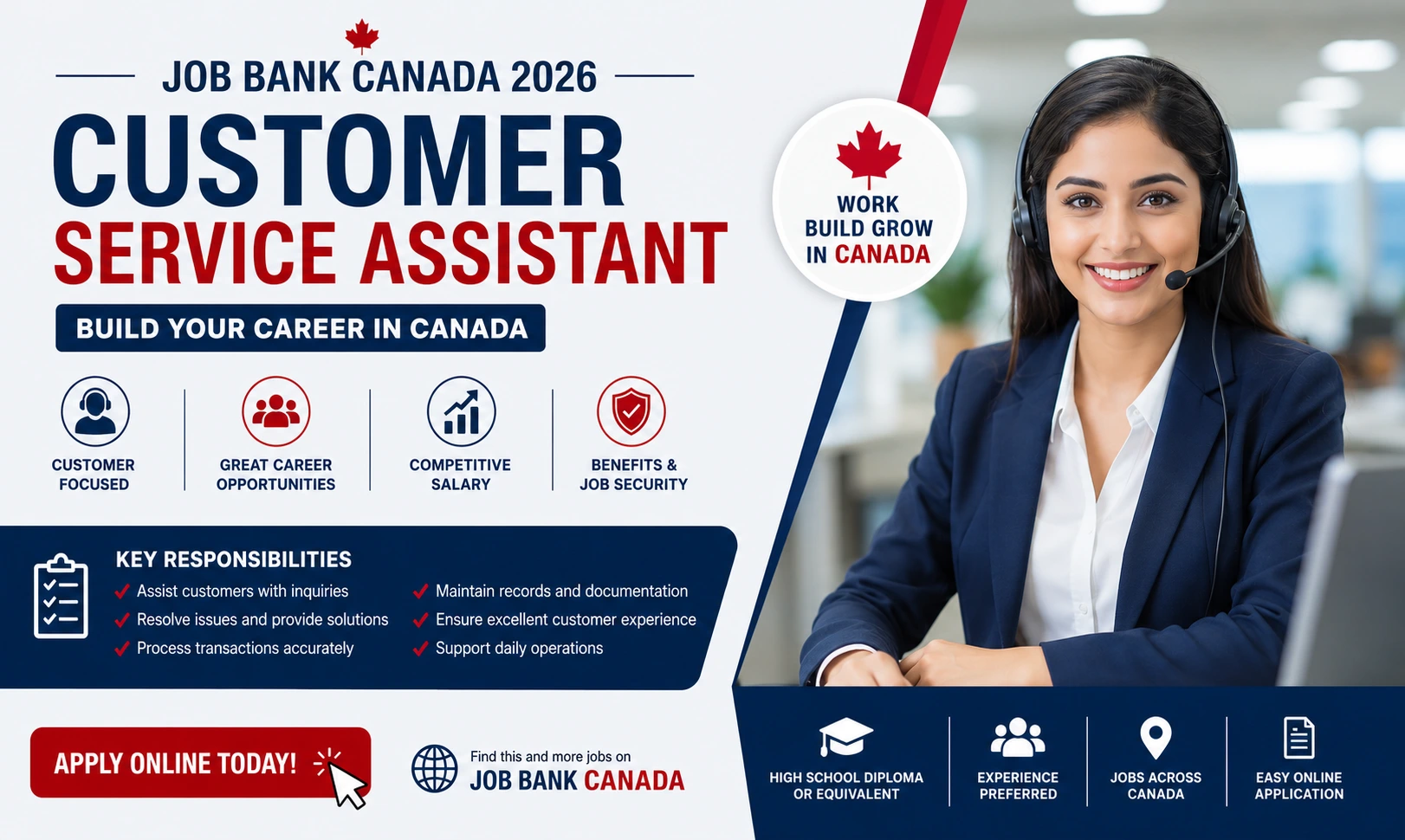 Government of Canada Recruitment 2026 | Customer Service Assistant