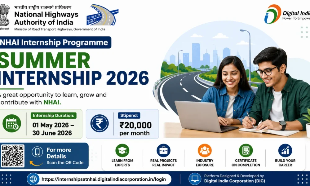 NHAI Summer Internship Program 2026