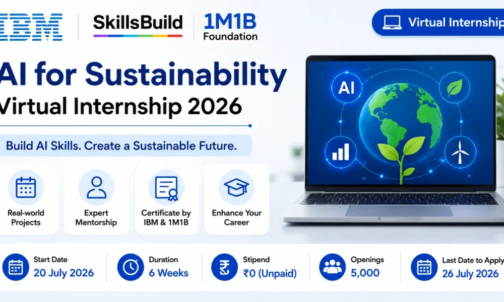 IBM SkillsBuild AI for Sustainability Virtual Internship 2026