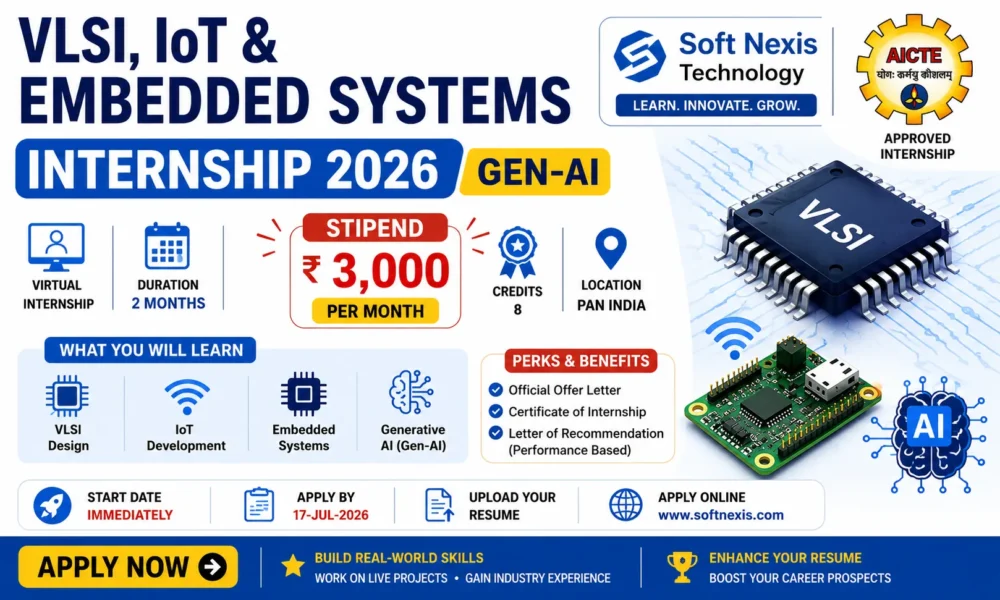 VLSI, IoT & Embedded Systems Virtual Internship 2026