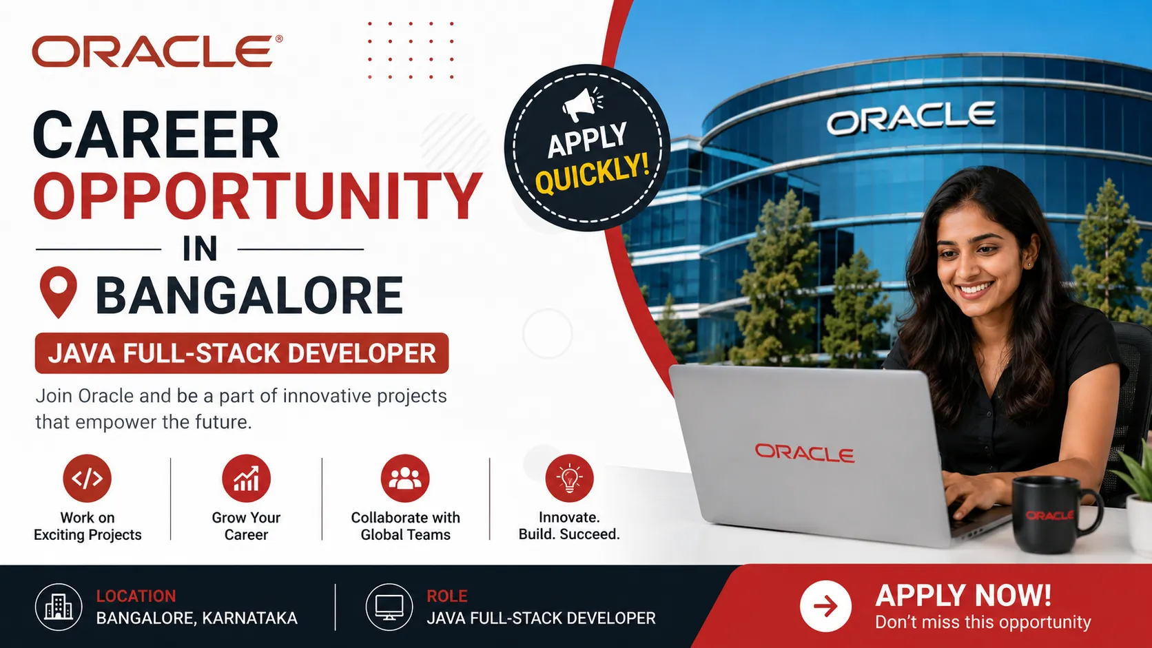 Oracle Career Opportunity in Bangalore | Java Developer | Apply Quickly!
