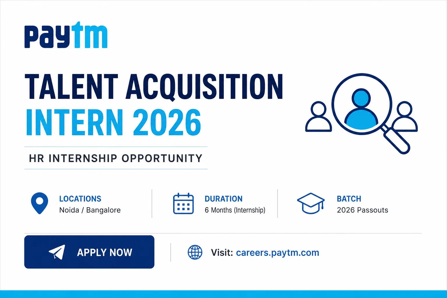Paytm Talent Acquisition Intern 2026