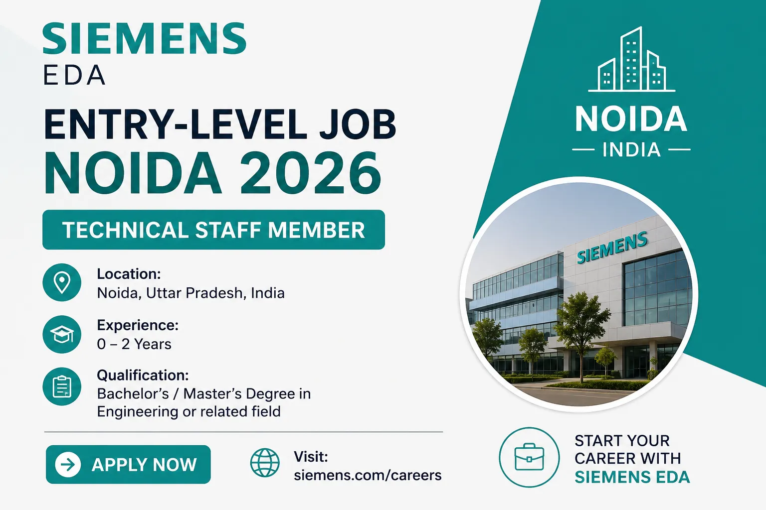 Siemens Entry-Level Job in Noida