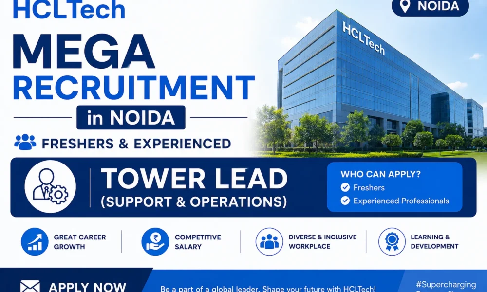 HCLTech Mega Recruitment in Noida