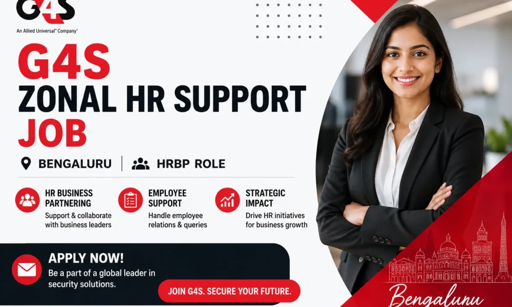 G4S Zonal HR Support Job