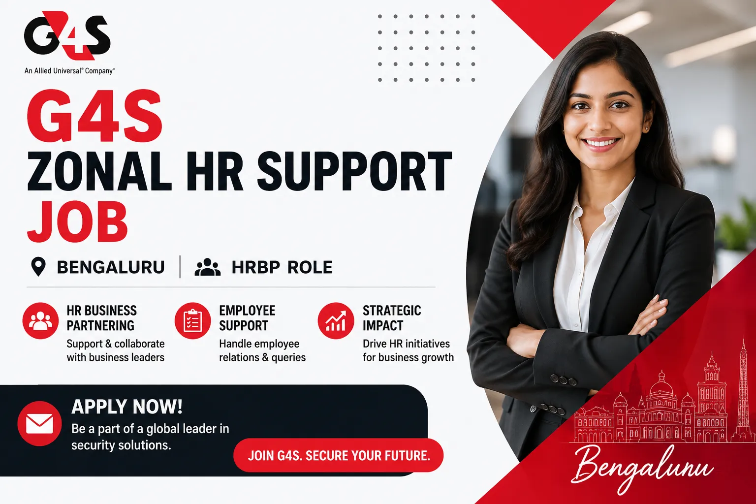 G4S Zonal HR Support Job | Bengaluru | HRBP Role | Apply Now
