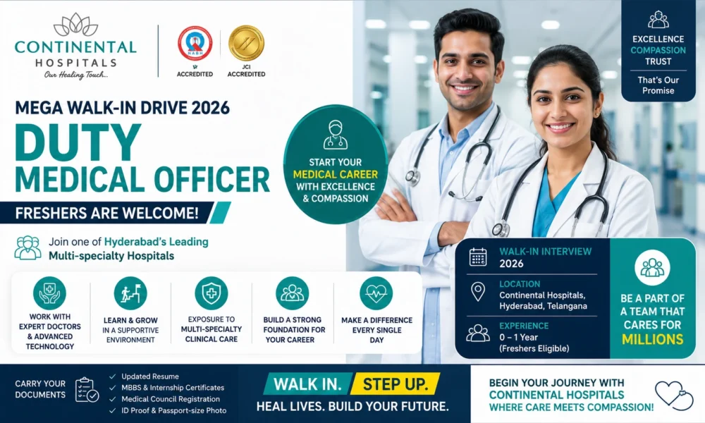 Continental Hospitals Walk-in Drive 2026