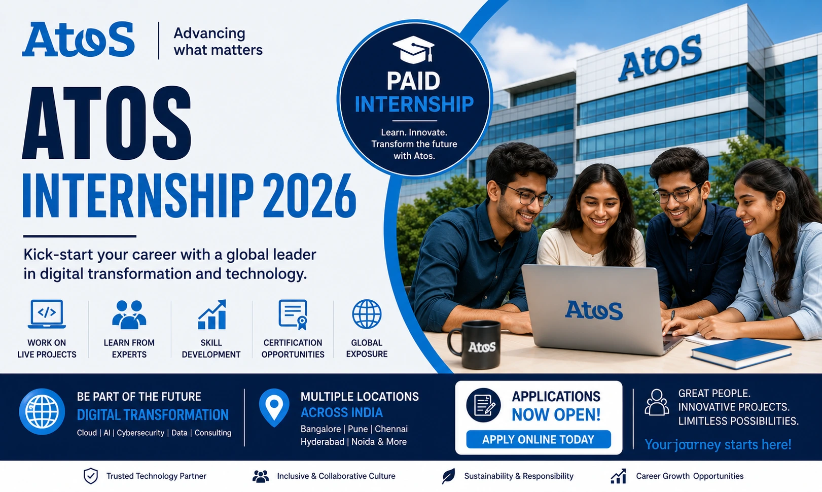 ATOS Internship 2026 for Freshers | Apply Now