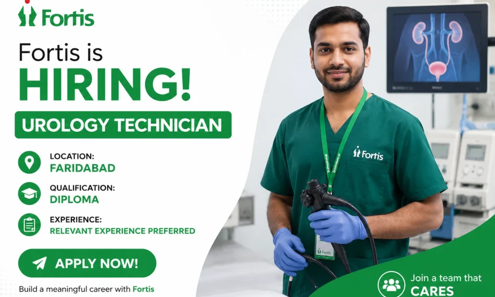 Fortis is Hiring Urology Technician