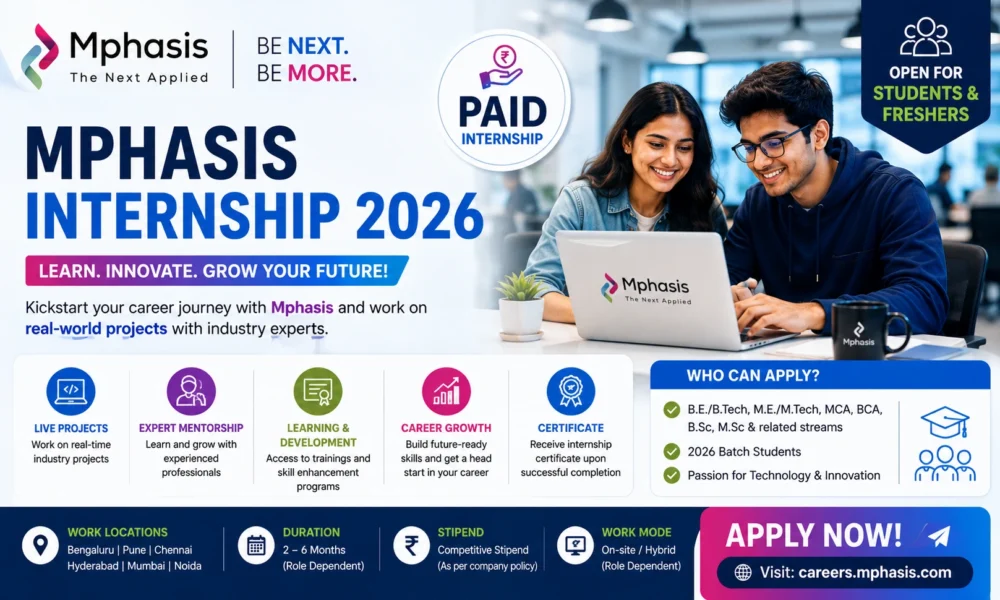 Mphasis Internship 2026