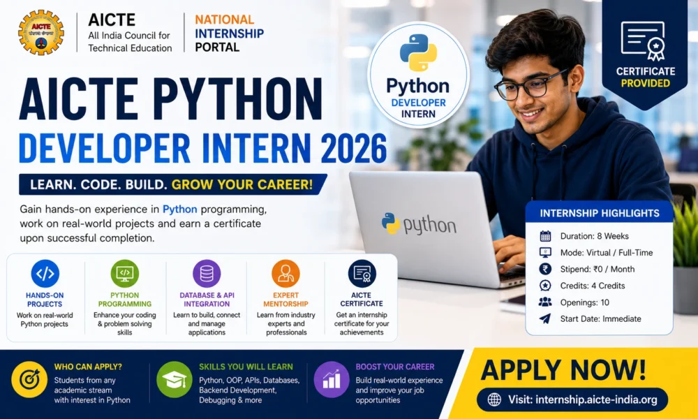 AICTE Python Developer Internship 2026