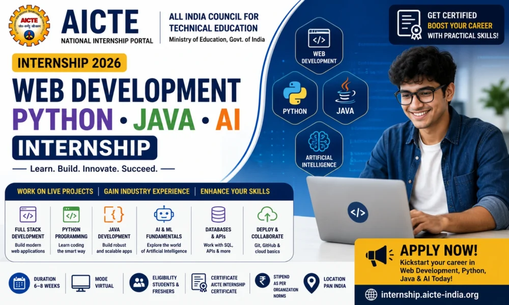 AICTE Web Development Internship 2026