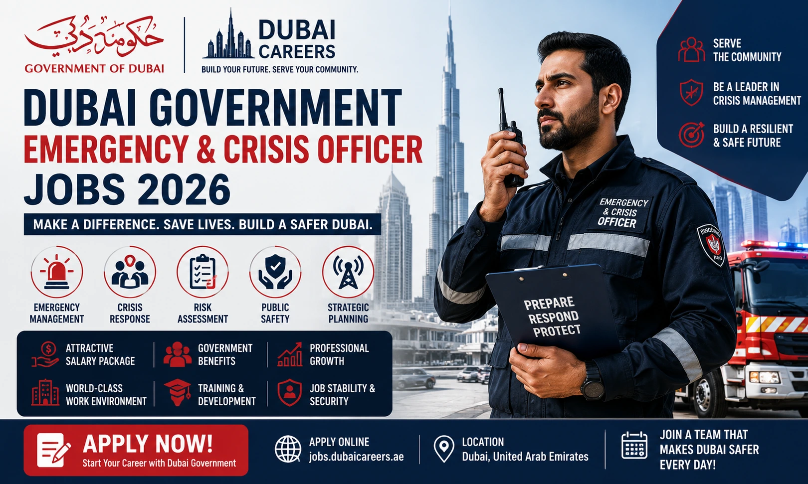 Dubai Government Officer Jobs 2026 for Students | Apply Now