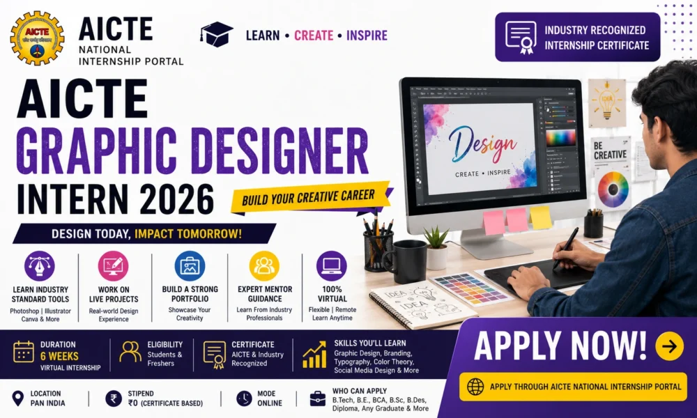 AICTE Graphic Designer Internship 2026