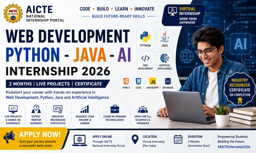AICTE Web Development Internship 2026