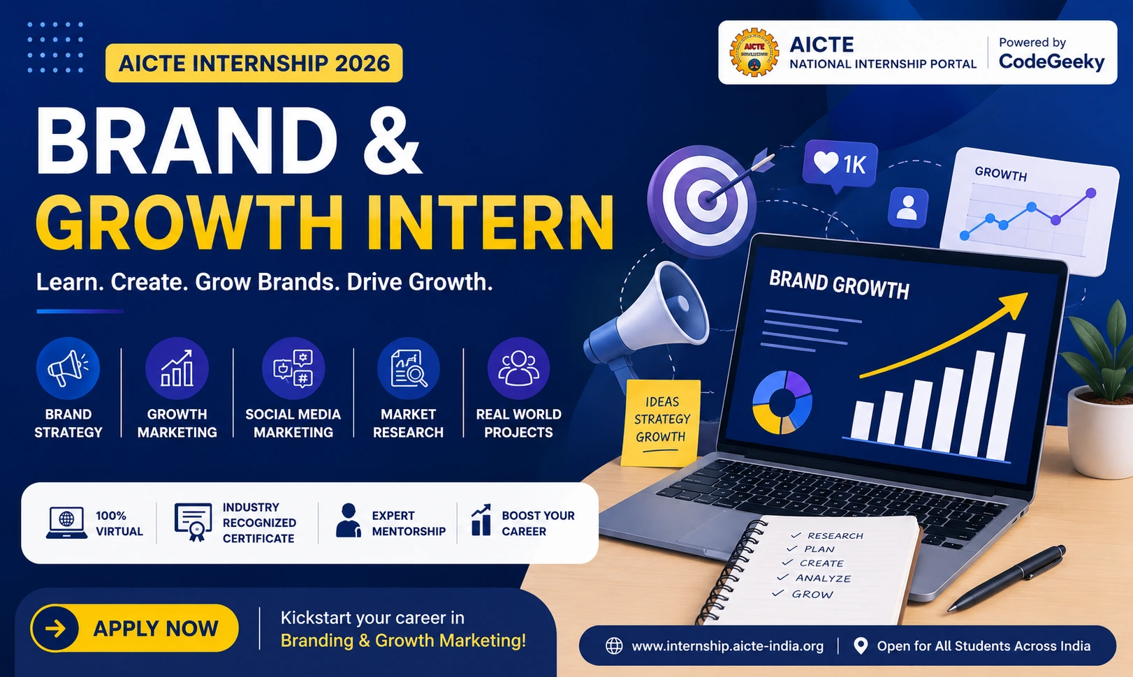 AICTE Brand Marketing Internship 2026 | Apply Online