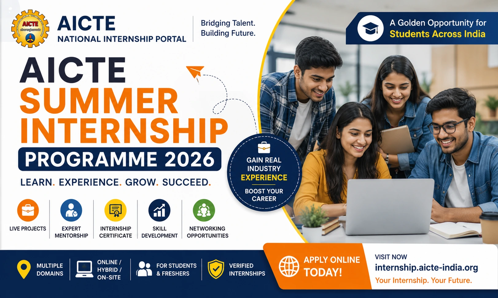 AICTE Summer Internship Programme 2026 | Apply Today