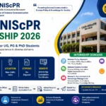 CSIR-NIScPR Internship 2026