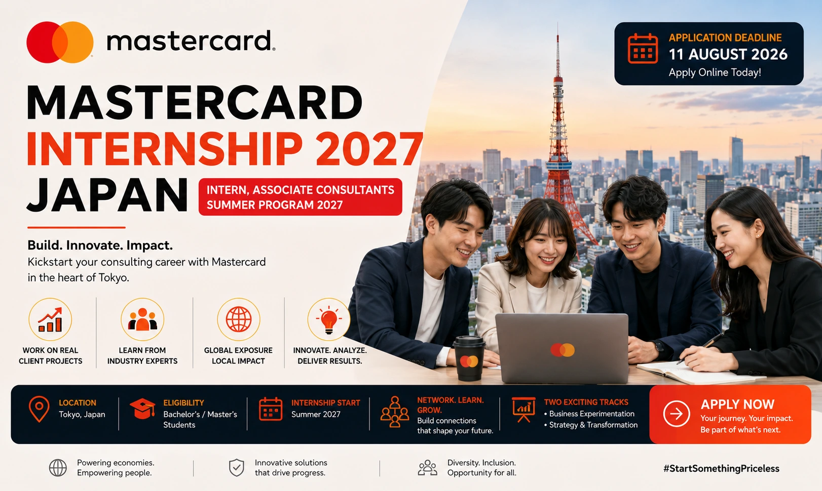 Mastercard Internship 2027 Japan | Apply Online