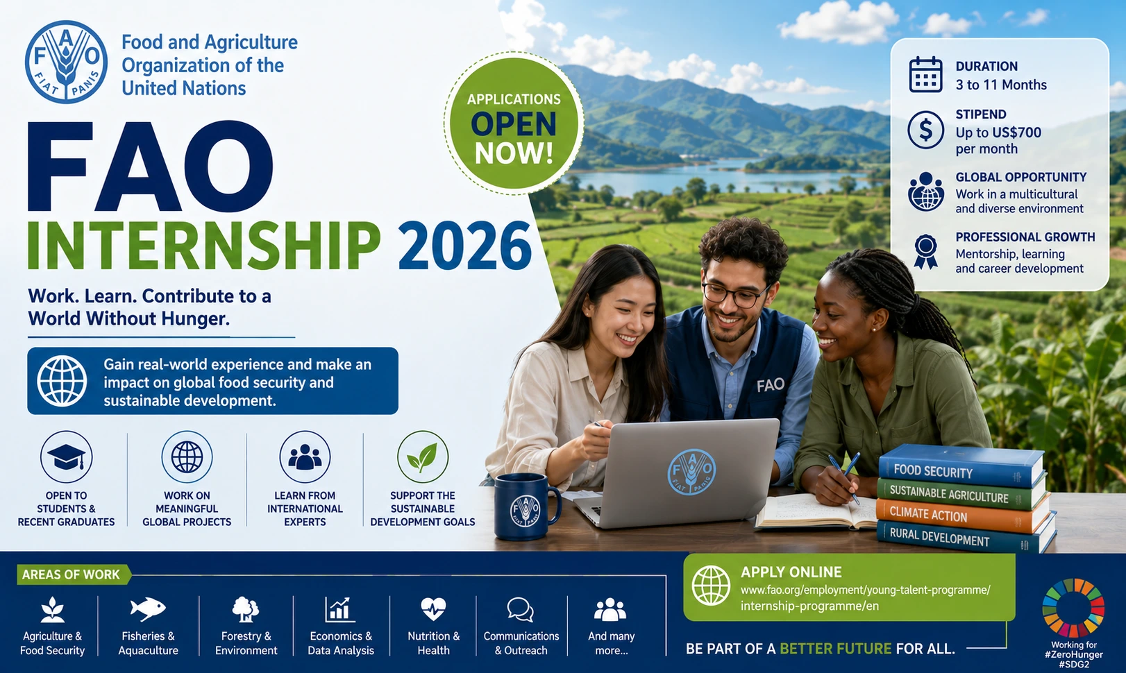 FAO Internship 2026 for Students | Apply Now