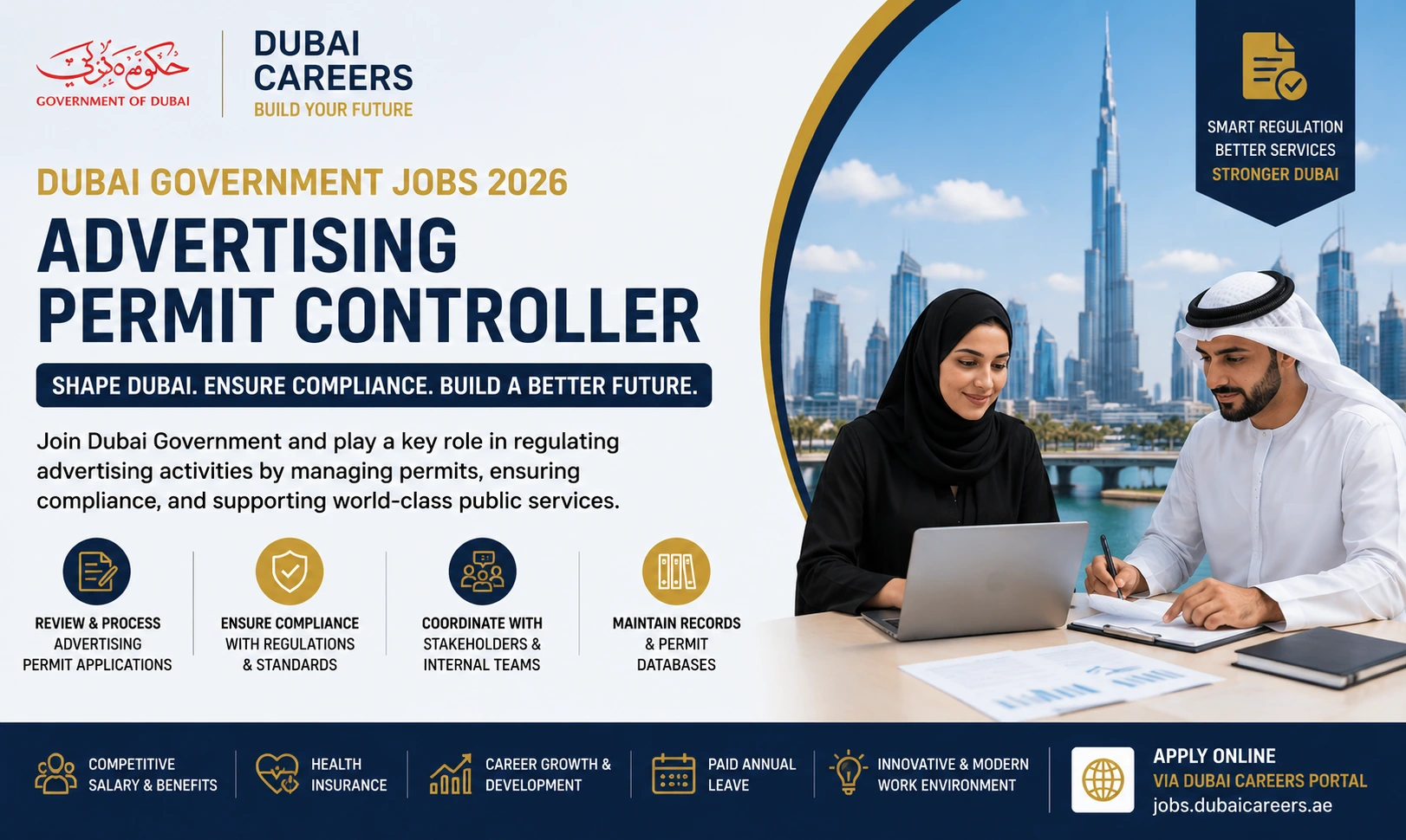 Dubai Government Jobs 2026 | Advertising Permit Controller