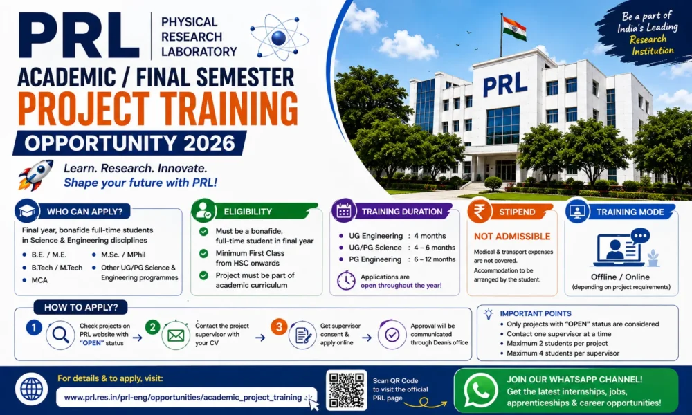 PRL Project Training 2026
