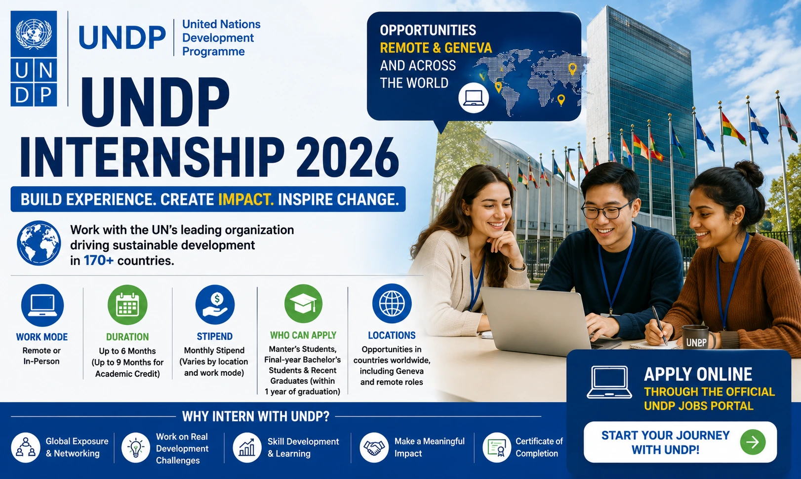 UNDP Internship 2026 for Students | Apply Online