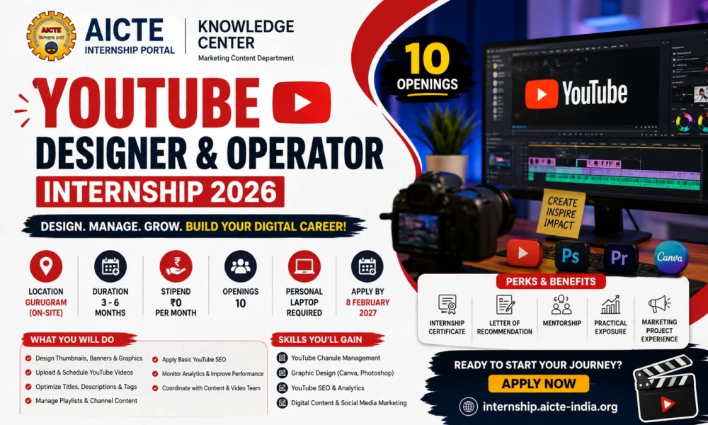 YouTube Operator Internship 2026