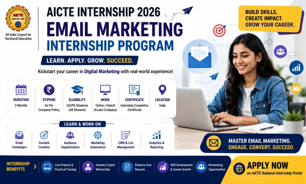 AICTE Email Marketing Internship 2026 | Apply Online