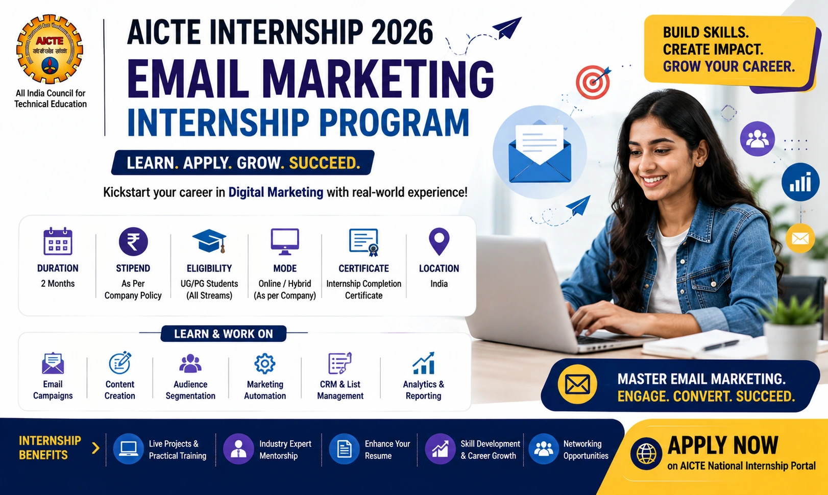 AICTE Email Marketing Internship 2026 | Apply Online