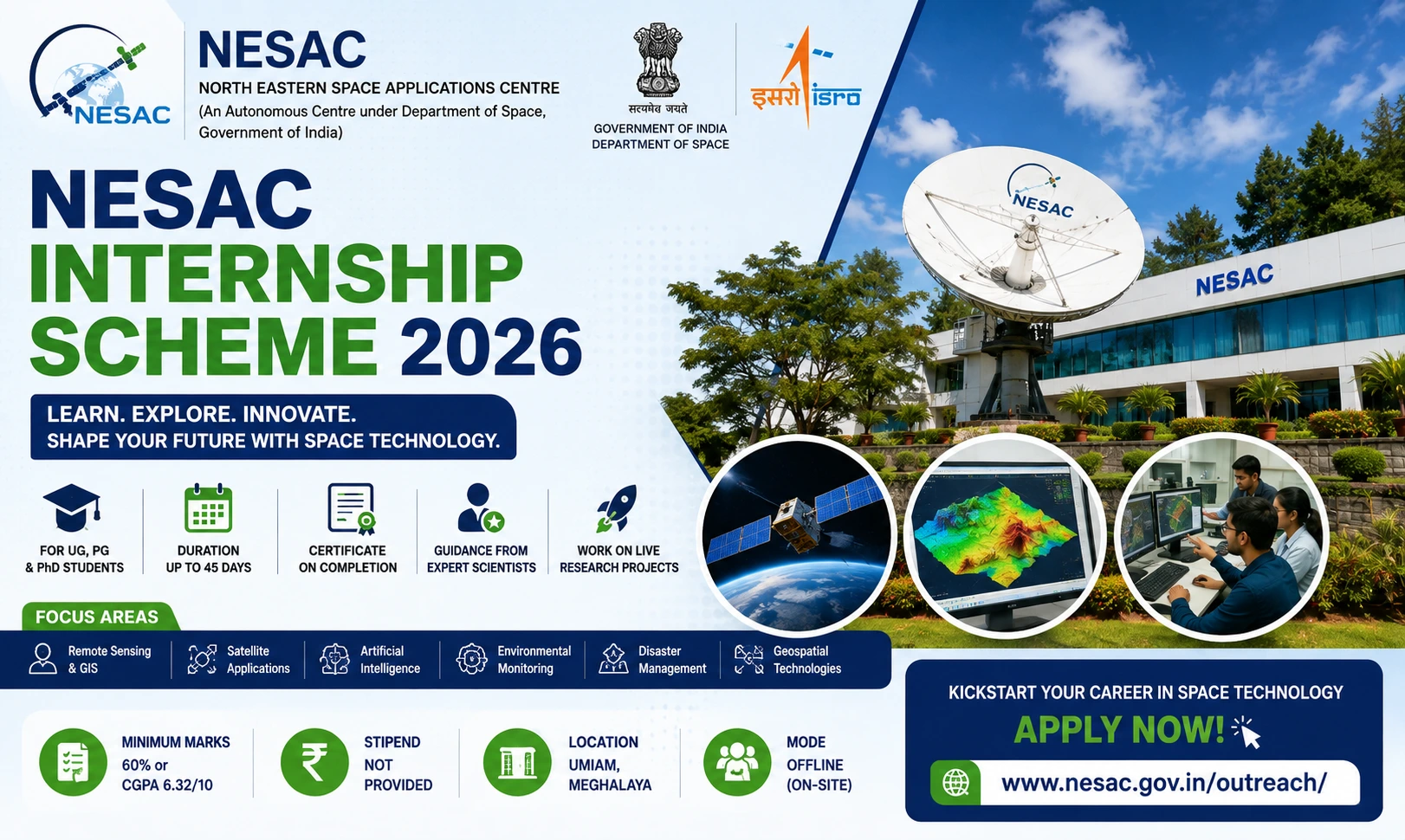 NESAC Internship Scheme 2026 | Apply Online