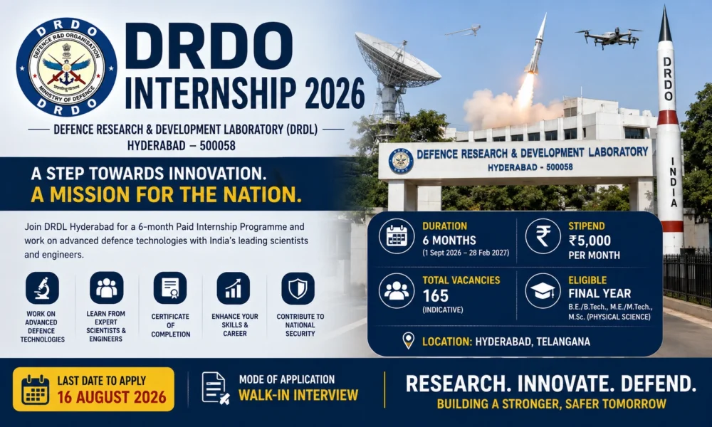 DRDO Internship 2026