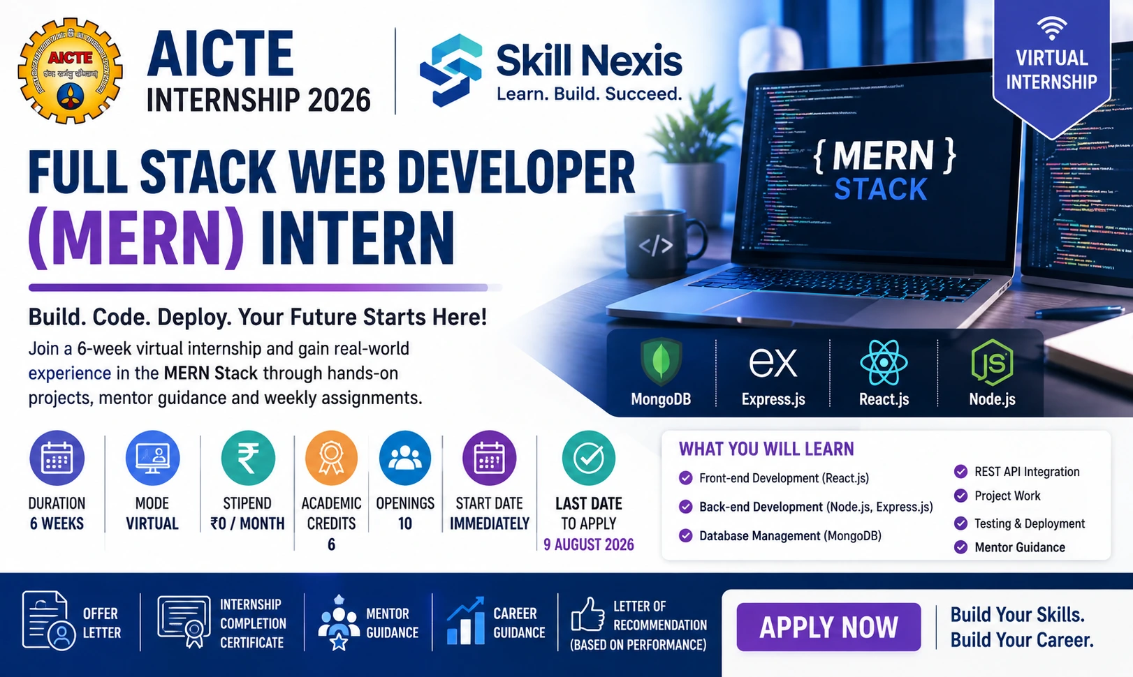 AICTE MERN Internship 2026 | Full Stack Developer Intern