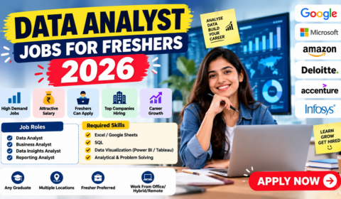Data Analyst Jobs for Freshers 2026