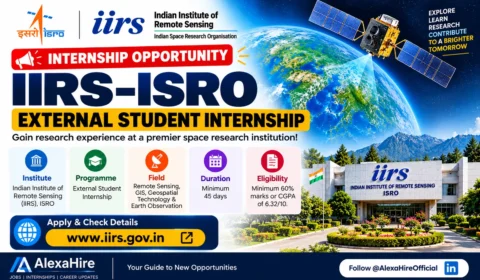 IIRS ISRO External Student Internship Programme eligibility and application details
