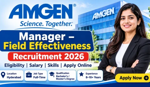 Amgen Manager Field Effectiveness Jobs 2026