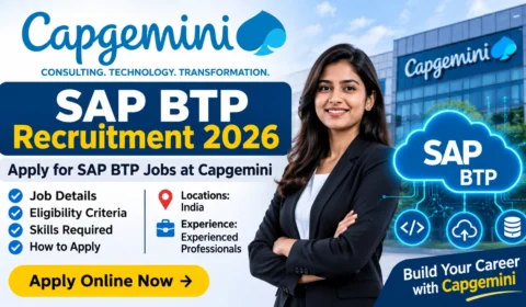 Capgemini SAP BTP Recruitment 2026