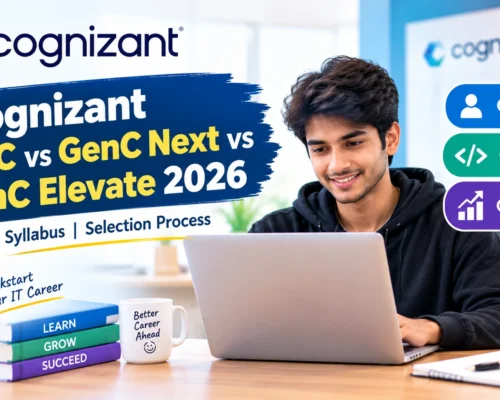 Cognizant GenC vs GenC Next vs Elevate