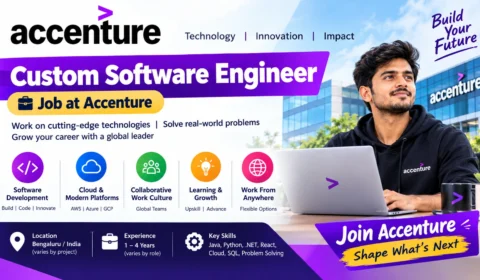 Accenture Custom Software Engineer Jobs 2026