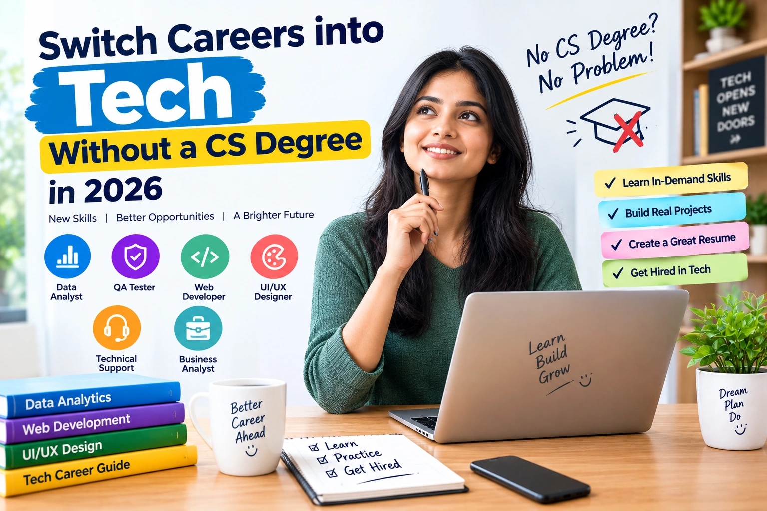 Switch Careers into Tech Without CS Degree